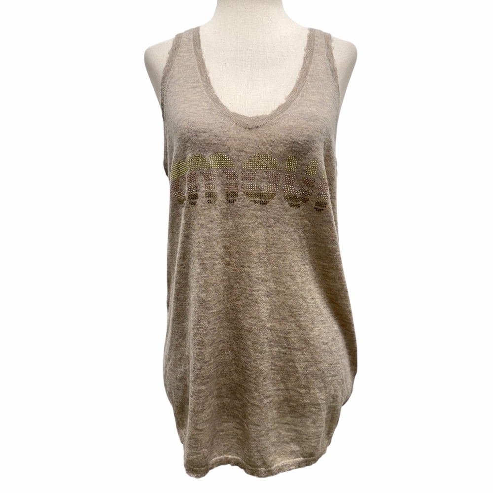 Zadig & Voltaire Joss Cashmere Tank Top Cream Size Medium